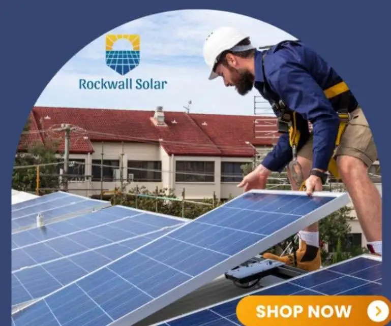 Solar Rockwall and Their Rooftop Solar Panel with Battery Backup Power