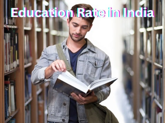 education rate in india