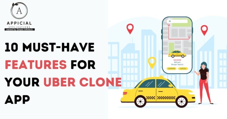 10 MUST-HAVE FEATURES FOR YOUR UBER CLONE APP