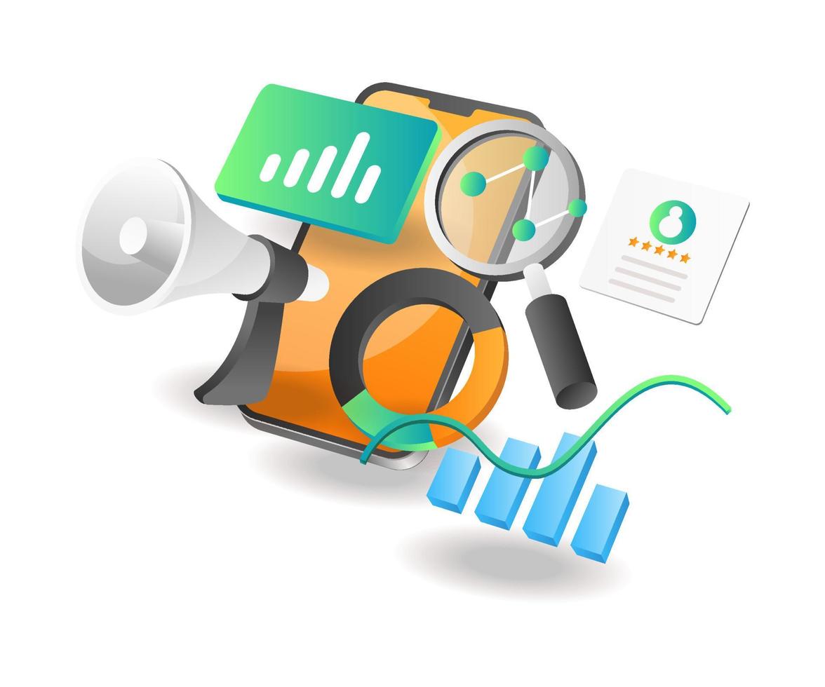 isometric-illustration-concept-digital-marketing-strategy-seo-optimization-analysis-free-vector