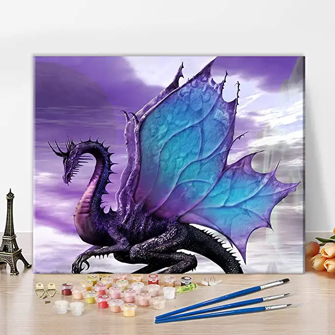 painting by numbers dragon