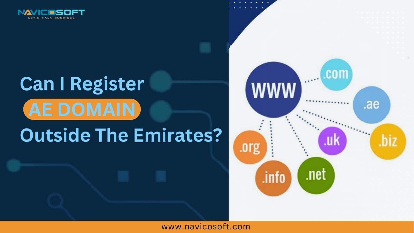 Can I register ae domain outside the Emirates