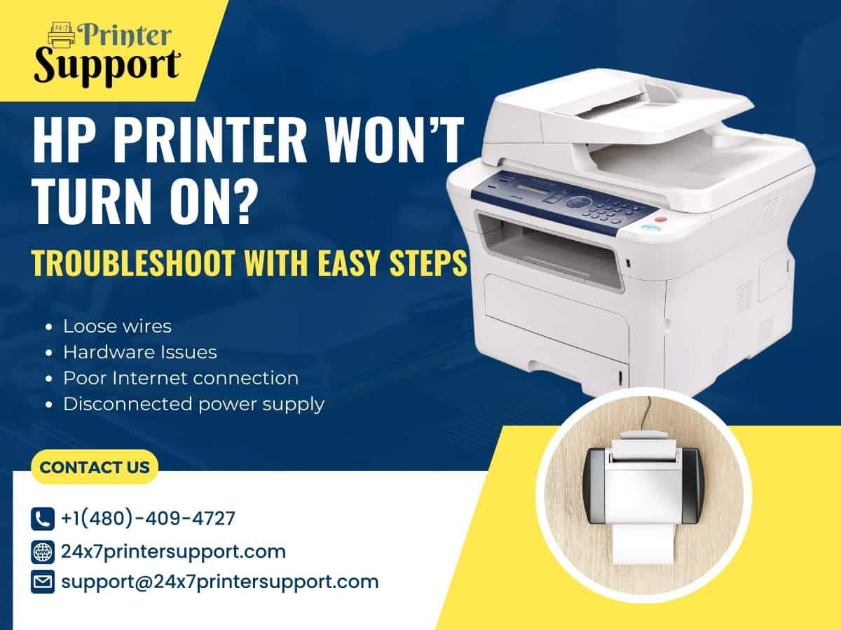 HP Printer Won’t Turn On