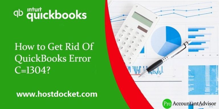 How to fix QuickBooks error code C=1304?