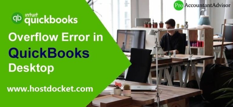 How to resolve overflow error in QuickBooks desktop?