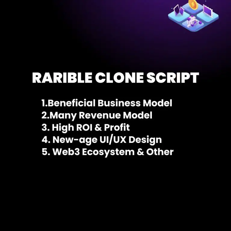 Rarible Clone Script – Business & Revenue Model