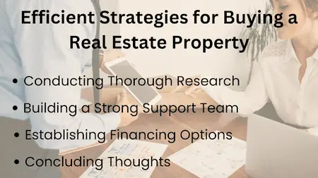 Efficient Strategies for Buying a Real Estate Property