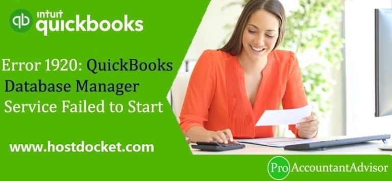 How to Quickly Resolve QuickBooks Error Code 1920?