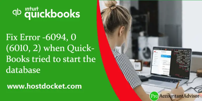 How to fix QuickBooks error 6094, 0?