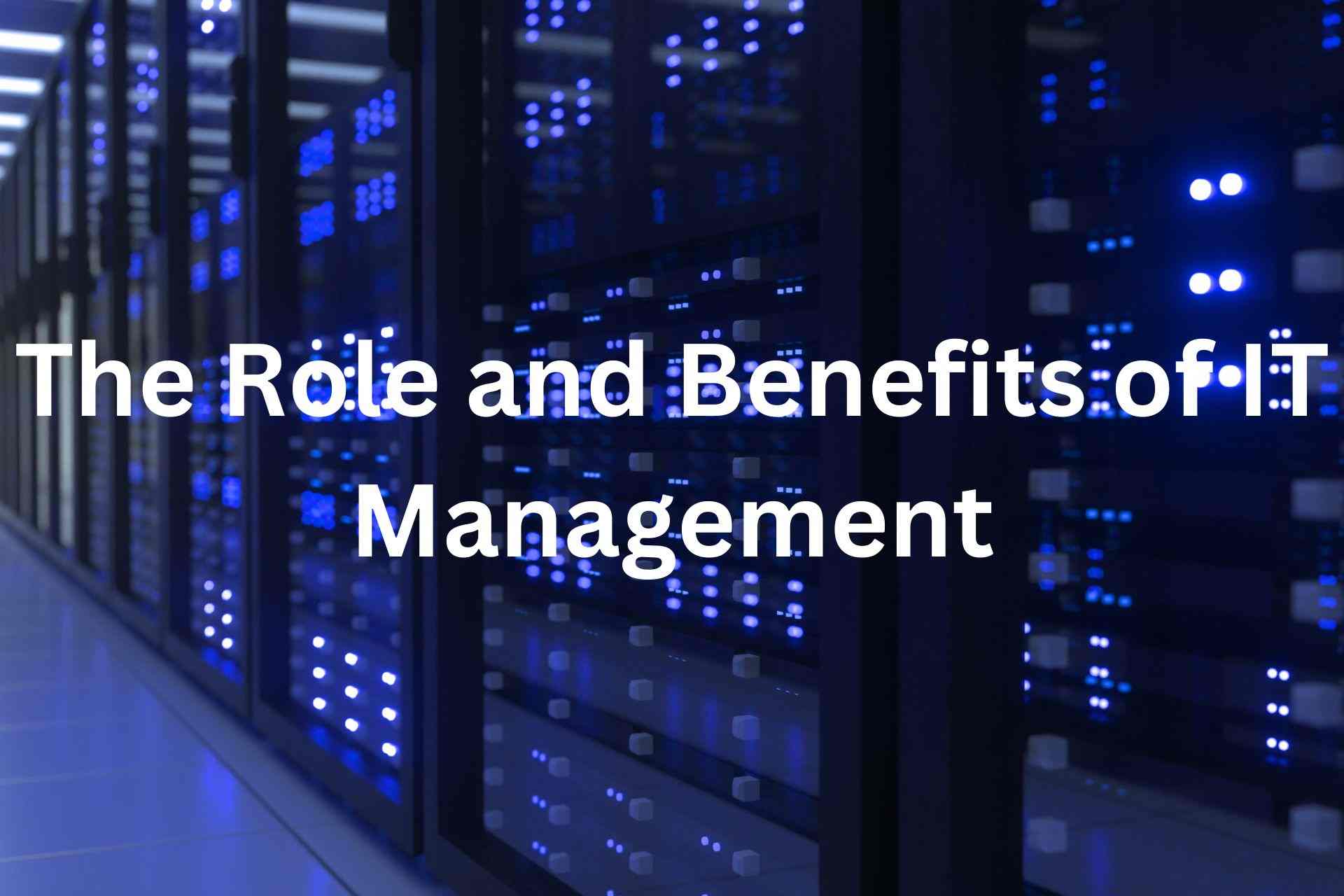 The Role and Benefits of IT Management