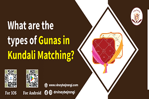 What are the types of Gunas in Kundali Matching?