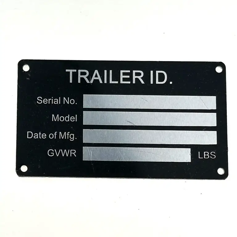 The Role of Trailer ID Plates in Preventing Theft