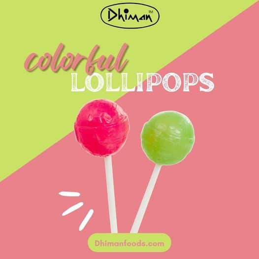 Colourful Lollipops - Dhiman Foods