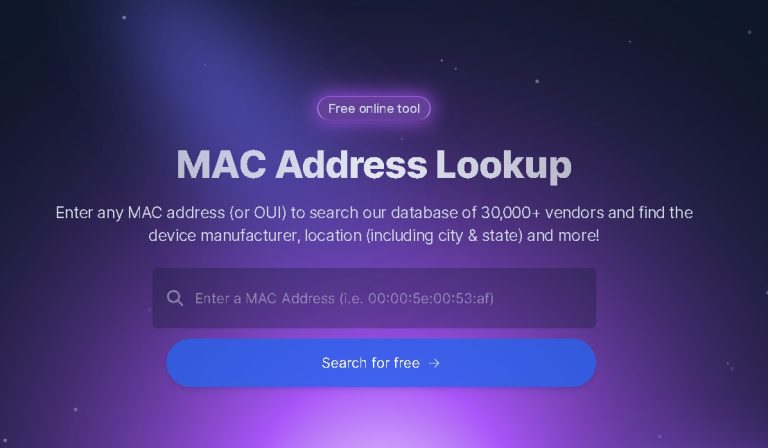 Benefits of MAC Address Look up for Identifying and Handling Network Troubles