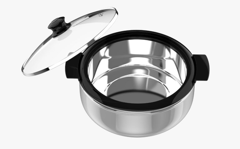 Stainless Steel Thermoware Casserole with Glass Lid