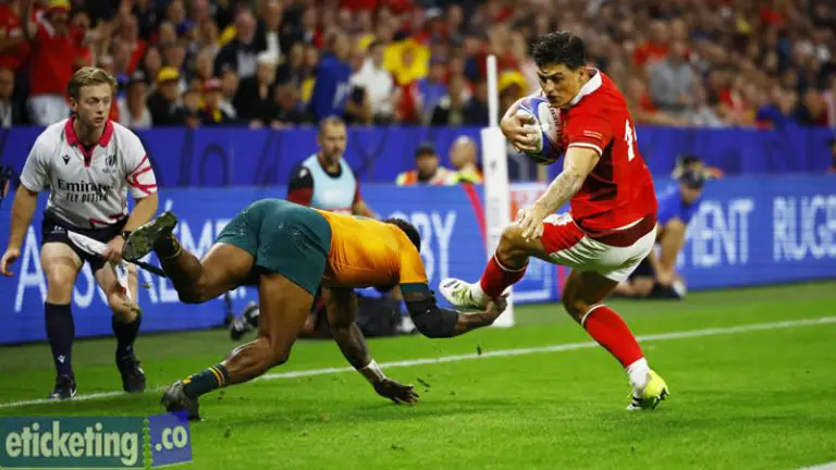 Anscombe kicks Wales into Rugby World Cup quarterfinals as Australia crushed