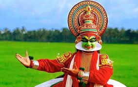 A traditional Kathakali performance