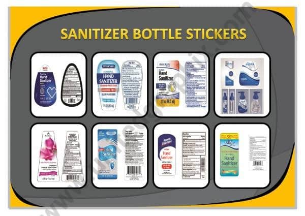 Sanitizer bottle stickers play an important role in promotion and branding