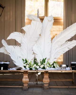 Crystal leaf décor online hire