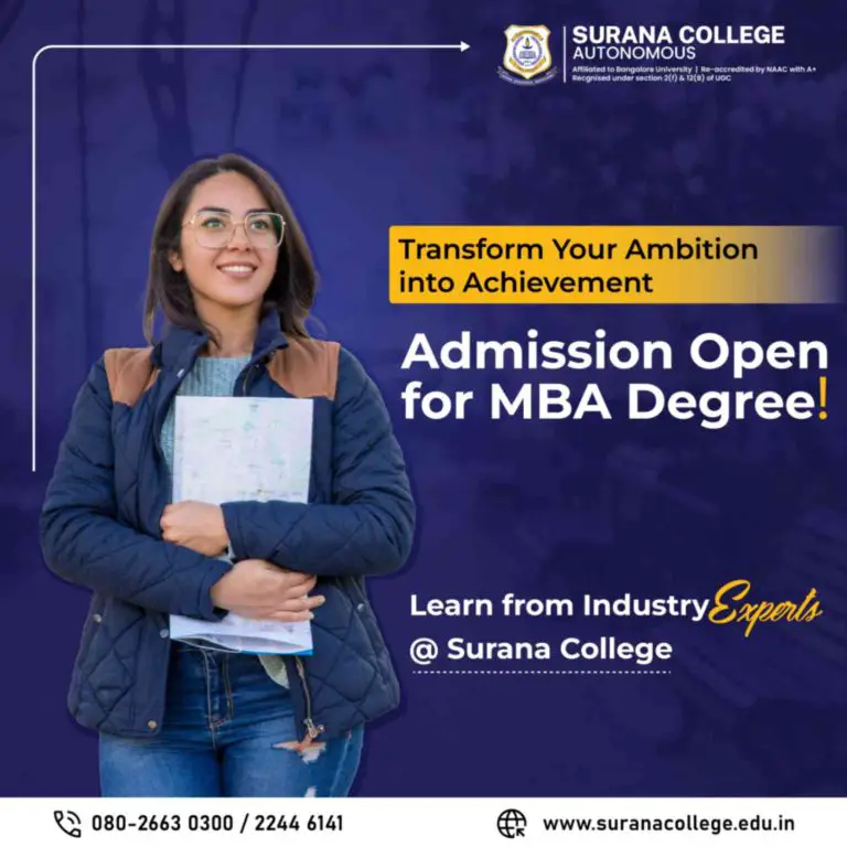 Surana College’s Legacy as One of the Best MBA Colleges in Bangalore