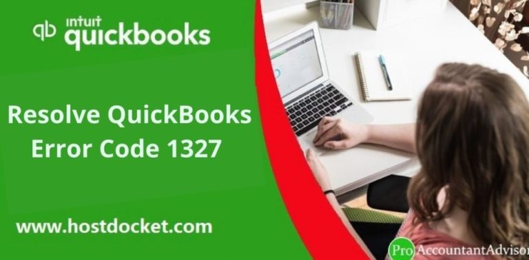 How to resolve QuickBooks Error Code 1327?