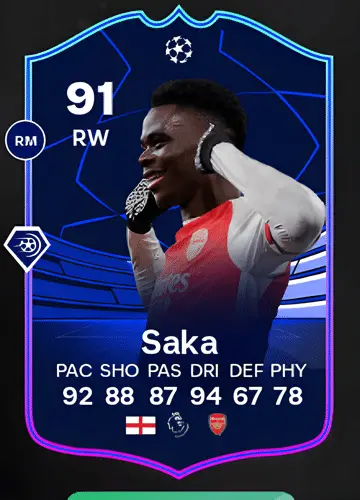 Unleashing the Power of Bukayo Saka’s TOTGS UCL Card in FC 24: A Comprehensive Guide