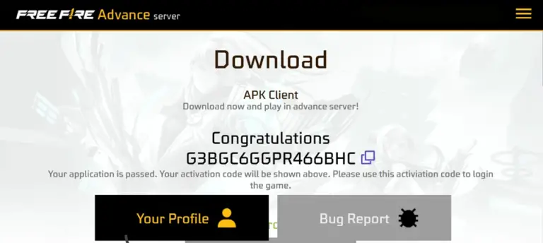 Register & Download Free Fire OB43 Advance Server APK