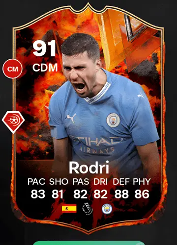 Master the Midfield: Securing Rodri’s FC 24 Versus Fire Player Card