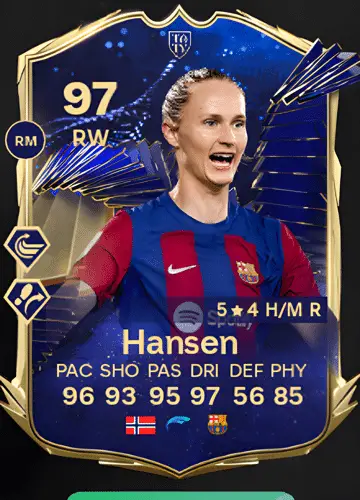 Score with the Best: Caroline Graham Hansen’s TOTY Card Guide in FC 24