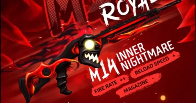 Get Free Fire MAX’s M14 Inner Nightmare Skin: Cost & Unlock Guide