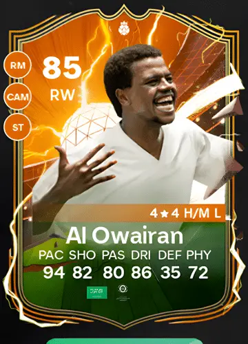 Score Big with Saeed Al Owairan’s HEROES Card in FC 24 Game