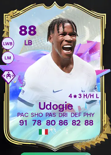 Score Big with Destiny Udogie’s FUTURE STARS Card in FC 24