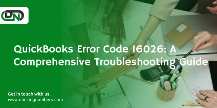Quickbooks error code 16026