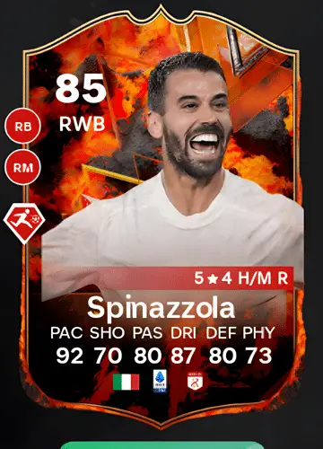 Score Big with Leonardo Spinazzola’s FC Versus Fire Player Card!