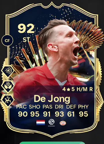 Score Big with Luuk de Jong’s TOTS Card in FC 24: A Player’s Guide