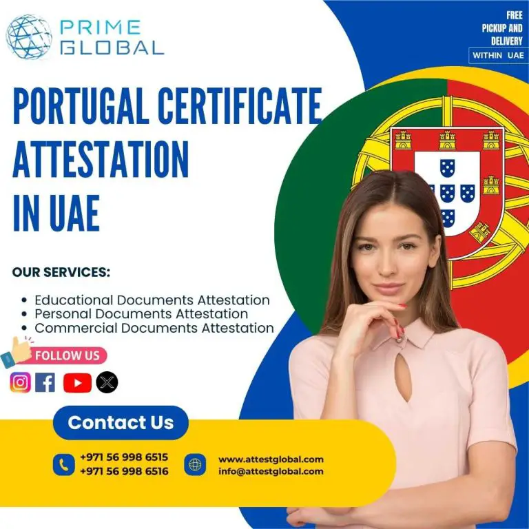 Portugal certificate attestation services in the UAE