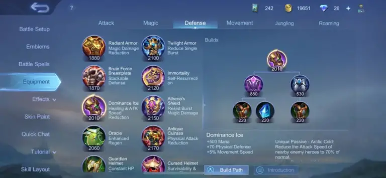 Dominance Ice in Mobile Legends: A Tank’s Best Friend