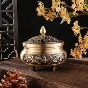 Dragon-Theme-Antique-Chinese-Brass-Incense-Burner-2-300x300