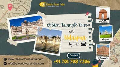 Luxurious Travel Experience: Private Golden Triangle Tour with Udaipur by Car