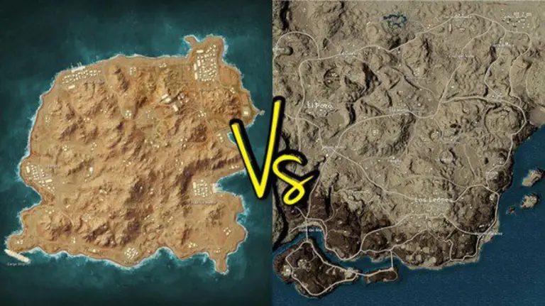 BGMI Maps Comparison: Erangel vs. Sanhok