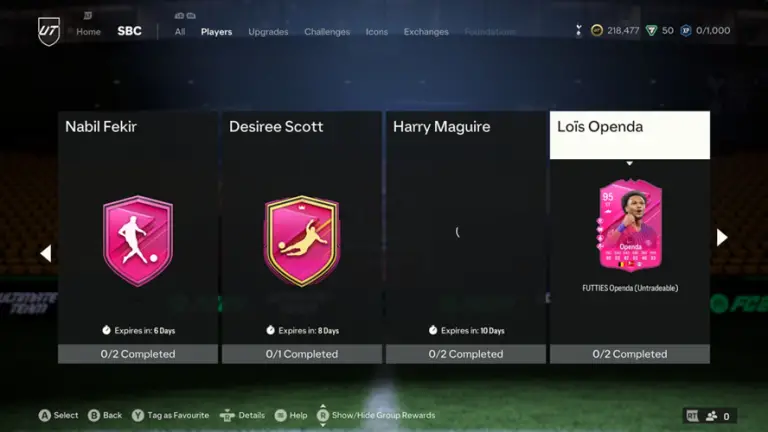 FUTTIES Loïs Openda SBC: Ultimate Team Star